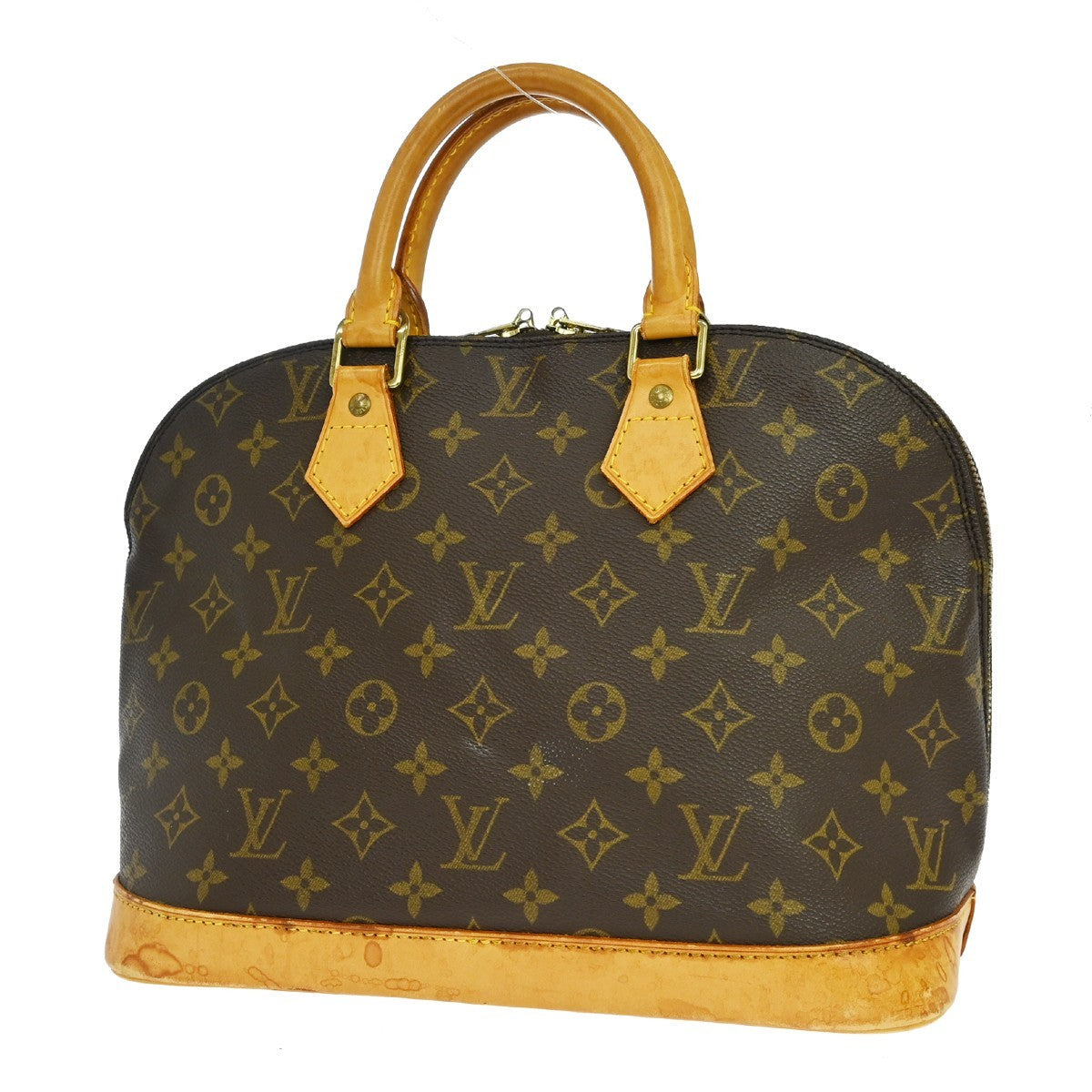 Louis Vuitton Alma Handbag Monogram Canvas Brown Canvas Handbag ( )