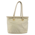 Celine Handbag Nylon Beige Nylon Handbag (Authentic  )