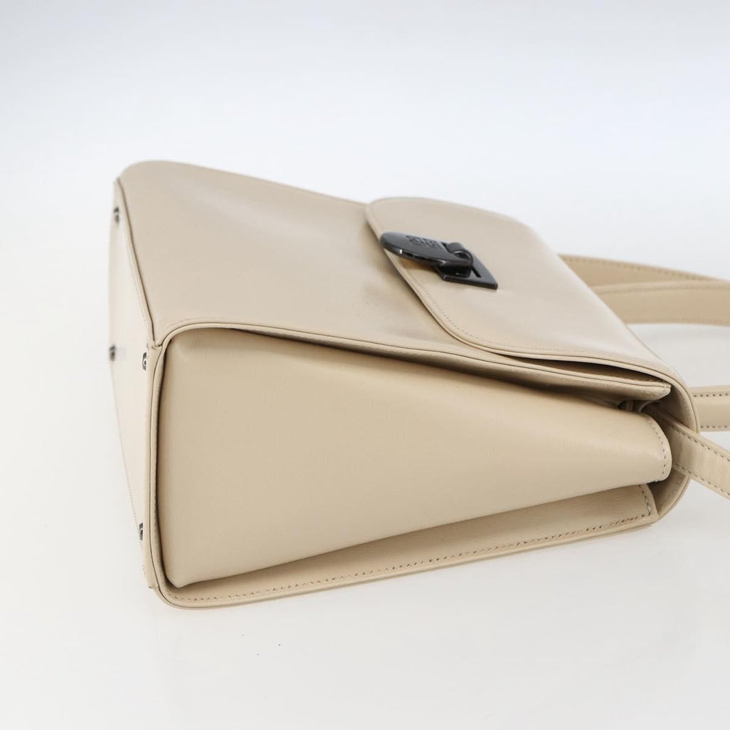 Givenchy Vintage 4G Handbag Leather Beige Leather Handbag (Authentic  )