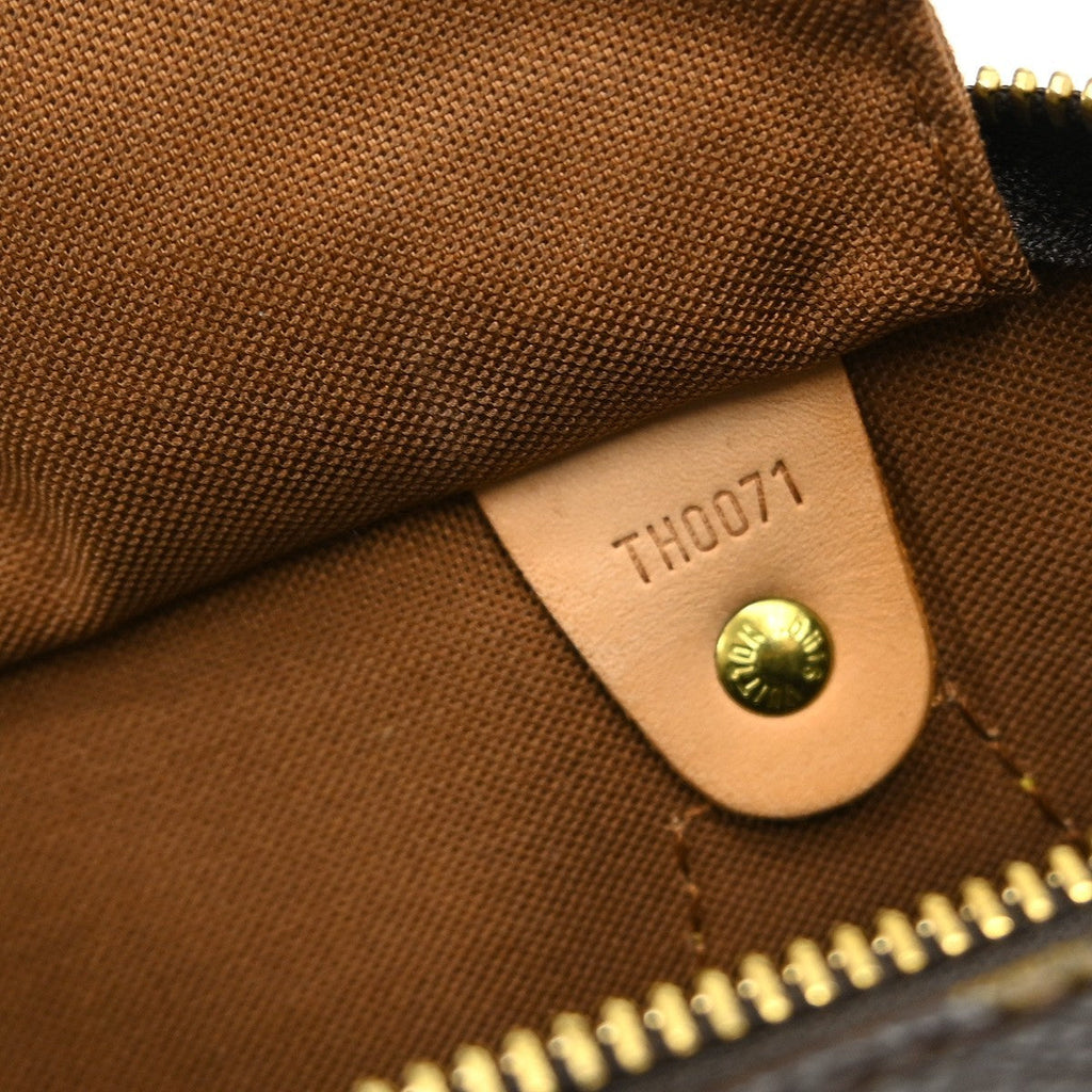 Louis Vuitton Speedy Handbag Monogram Canvas Brown Canvas Handbag ( )