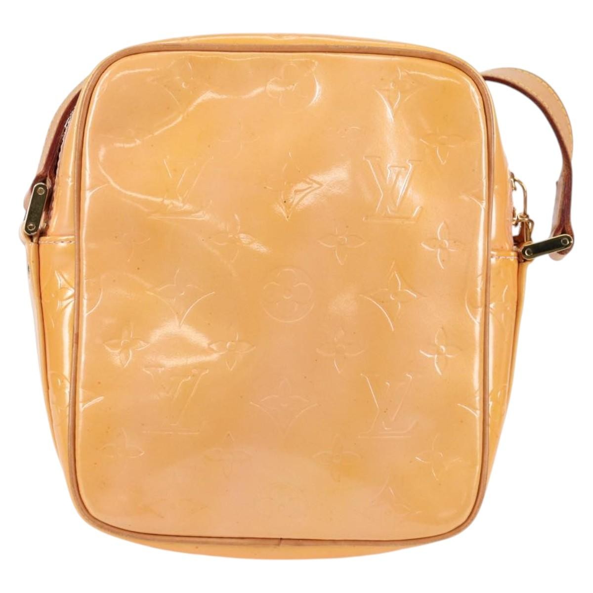 Louis Vuitton Wooster Handbag Monogram Vernis Beige Patent_Leather Bag (Authentic  )