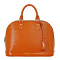 Louis Vuitton Alma Handbag Epi Leather Orange Leather Handbag ( )