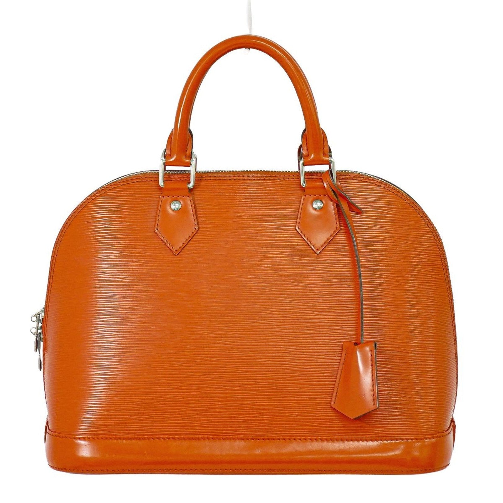 Louis Vuitton Alma Handbag Epi Leather Orange Leather Handbag ( )