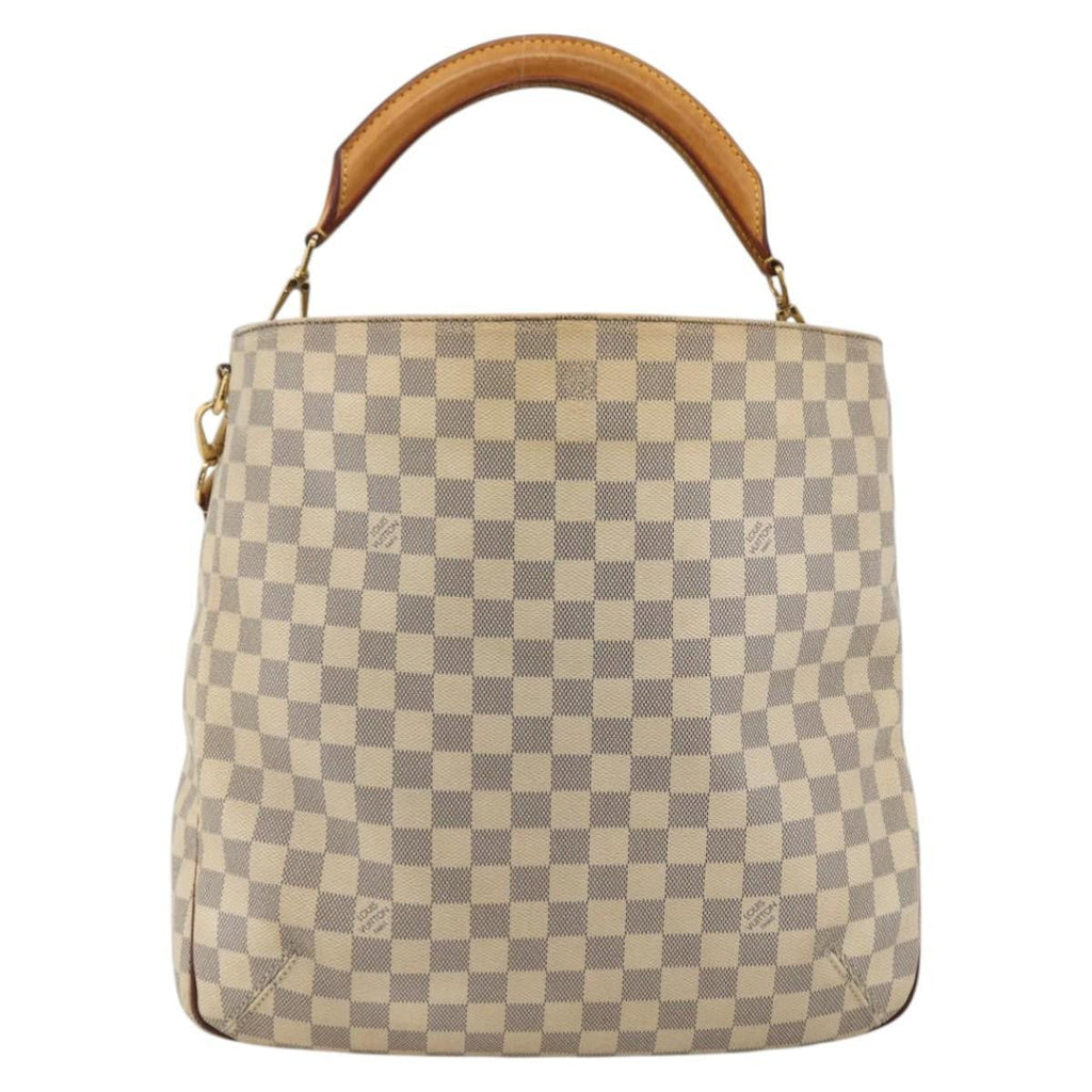 Louis Vuitton Soffi Handbag Damier Beige Canvas Handbag (Authentic  )