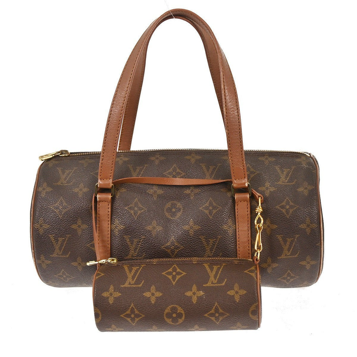 Louis Vuitton Papillon Handbag Monogram Canvas Brown Canvas Handbag ( )