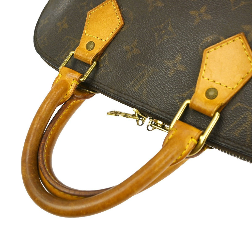 Louis Vuitton Alma Handbag Monogram Canvas Brown Canvas Handbag ( )