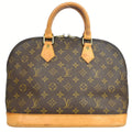 Louis Vuitton Alma Handbag Monogram Canvas Brown Canvas Handbag ( )