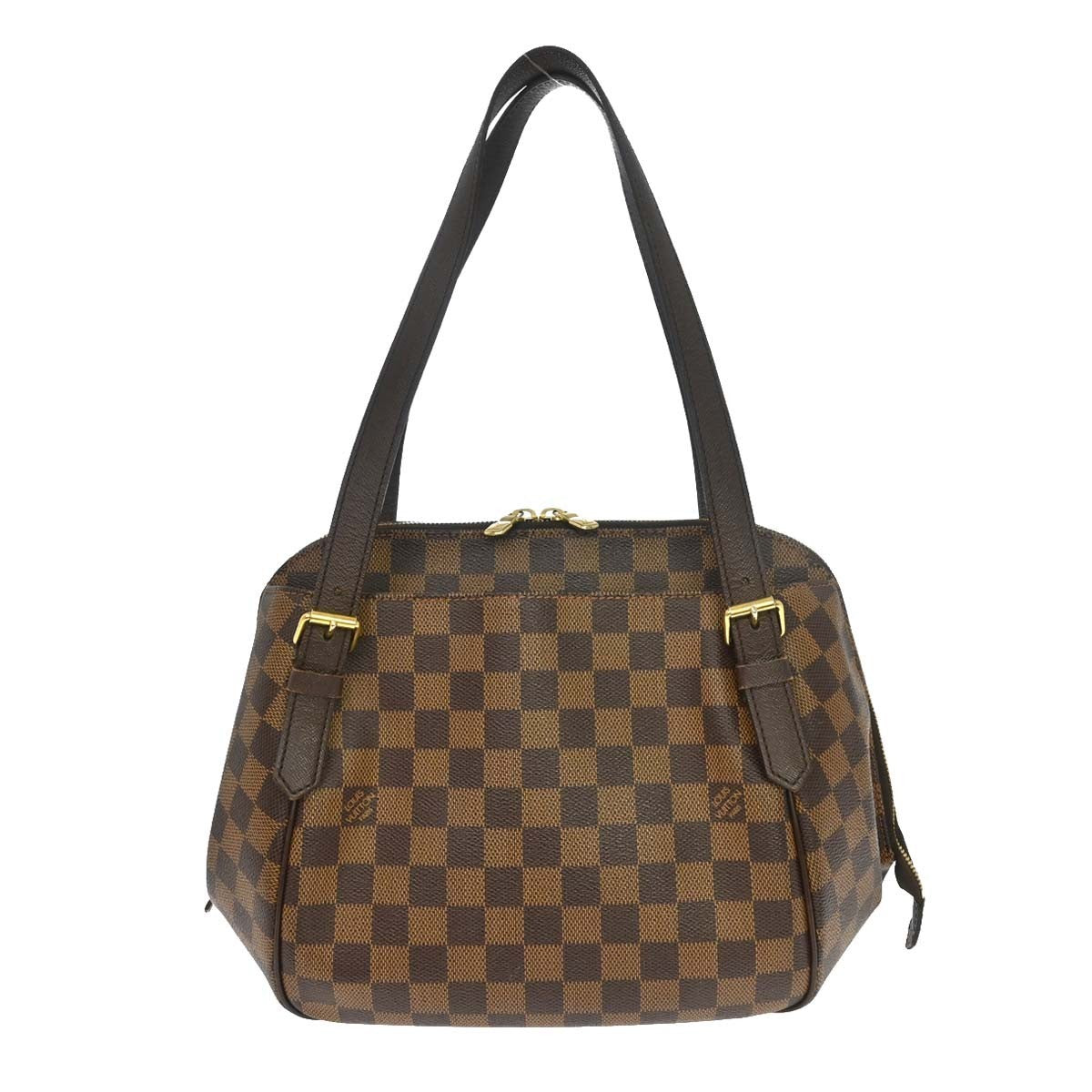 Louis Vuitton Belem Handbag Damier Brown Canvas Handbag ( )