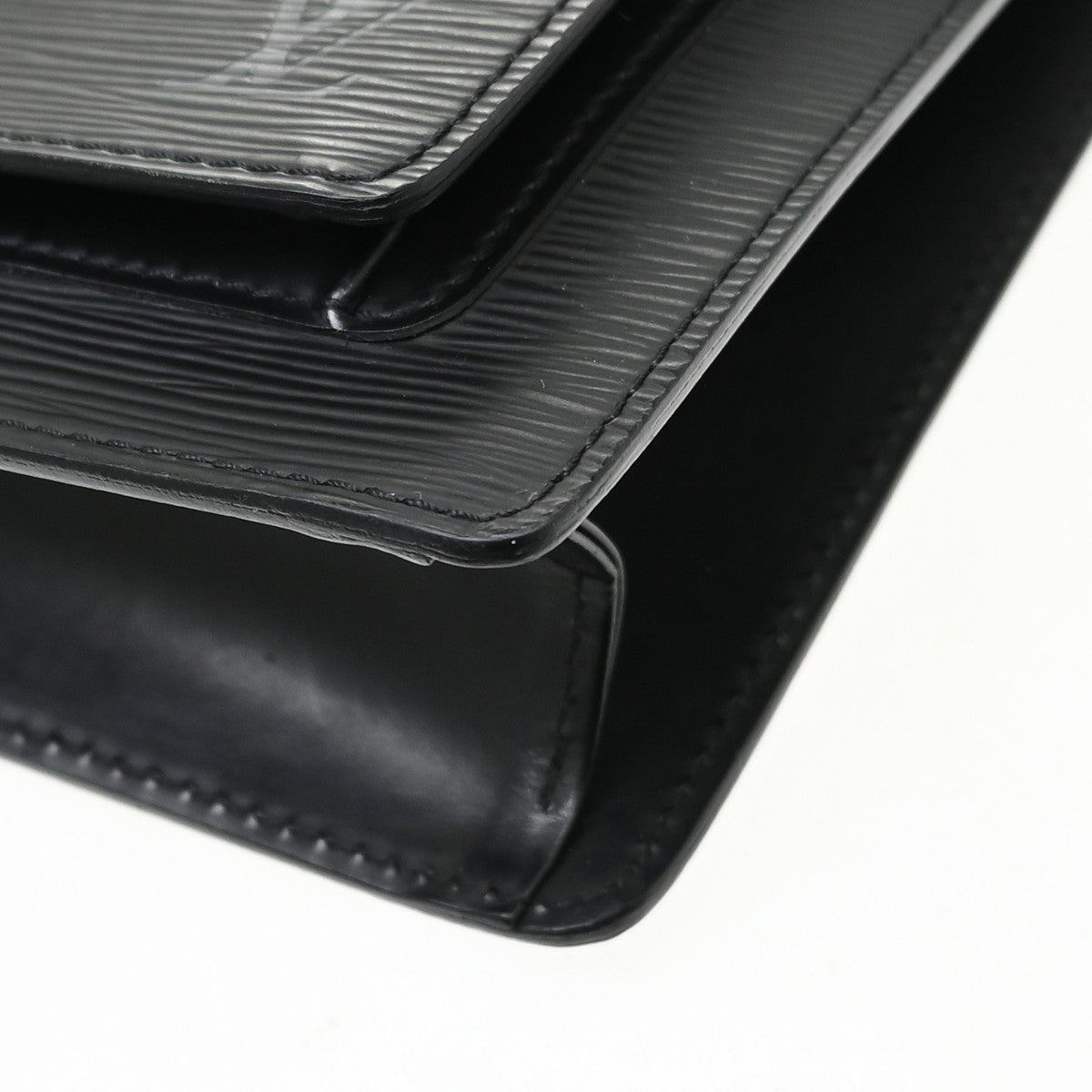 Louis Vuitton Monceau Handbag Epi Leather Black Leather Handbag ( )