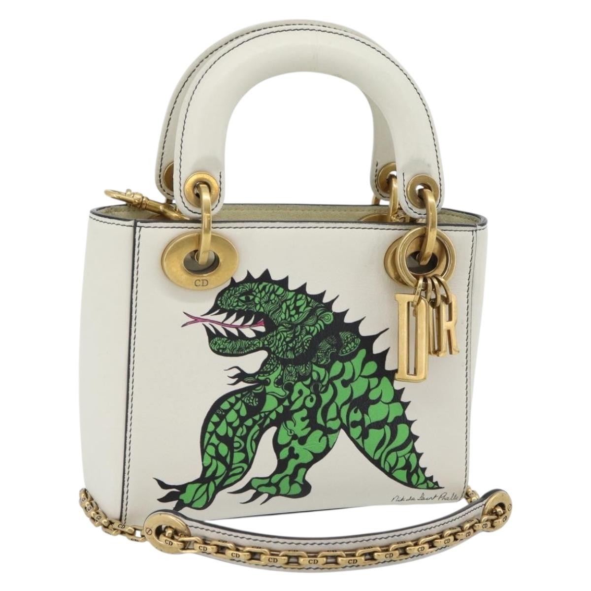 Christian Dior Lady Dior Bag Leather Multicolour Leather Handbag ( )