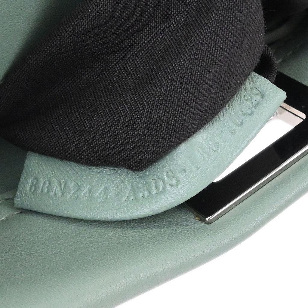 Fendi Peekaboo Bag Leather Green Leather Handbag ( )
