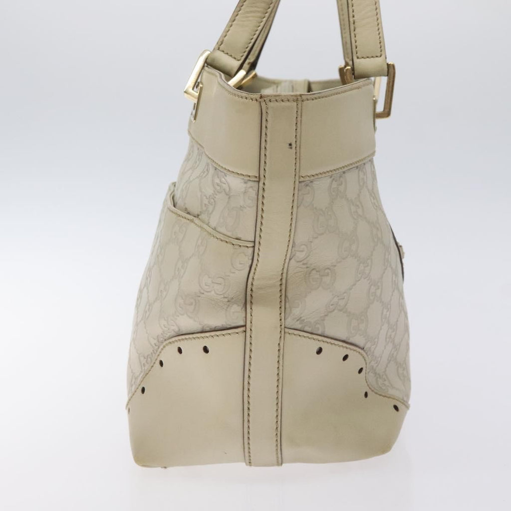 Gucci Gg Canvas Bag Canvas White Canvas Bag (Authentic  )
