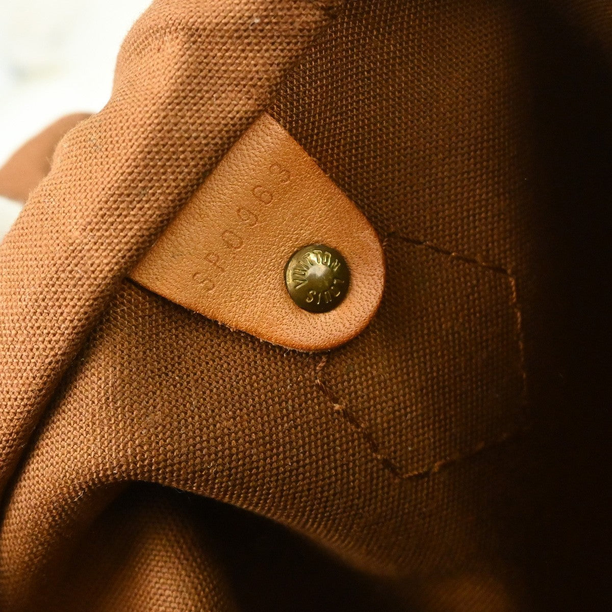 Louis Vuitton Speedy Handbag Monogram Canvas Brown Canvas Handbag ( )