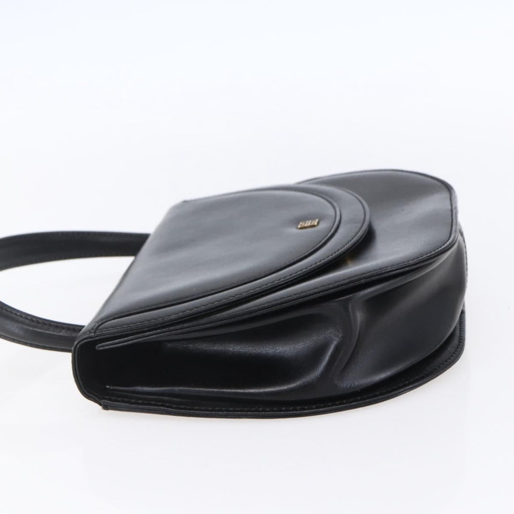 Givenchy Vintage 4G Handbag Leather Black Leather Handbag (Authentic  )