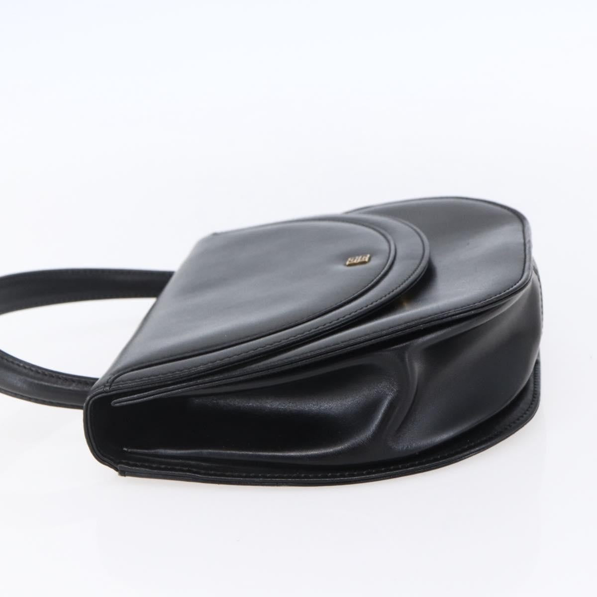 Givenchy Vintage 4G Handbag Leather Black Leather Handbag (Authentic  )