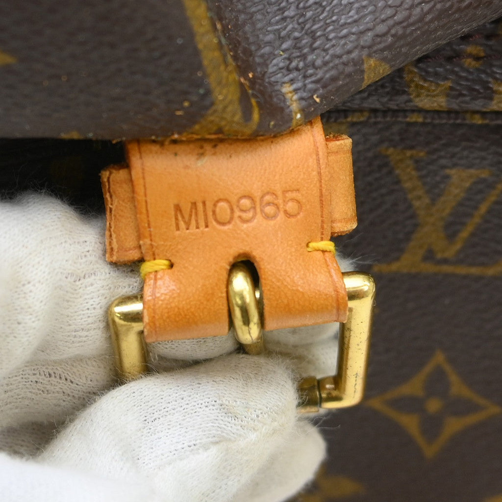 Louis Vuitton Vintage Montsouris Backpack Monogram Canvas Brown Canvas Backpack Bag ( )