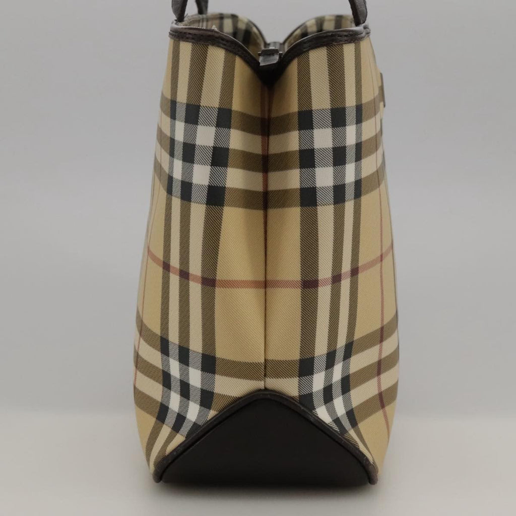 Burberry Nova Check Handbag Nova Check Canvas And Leather Beige Canvas Handbag (Authentic  )