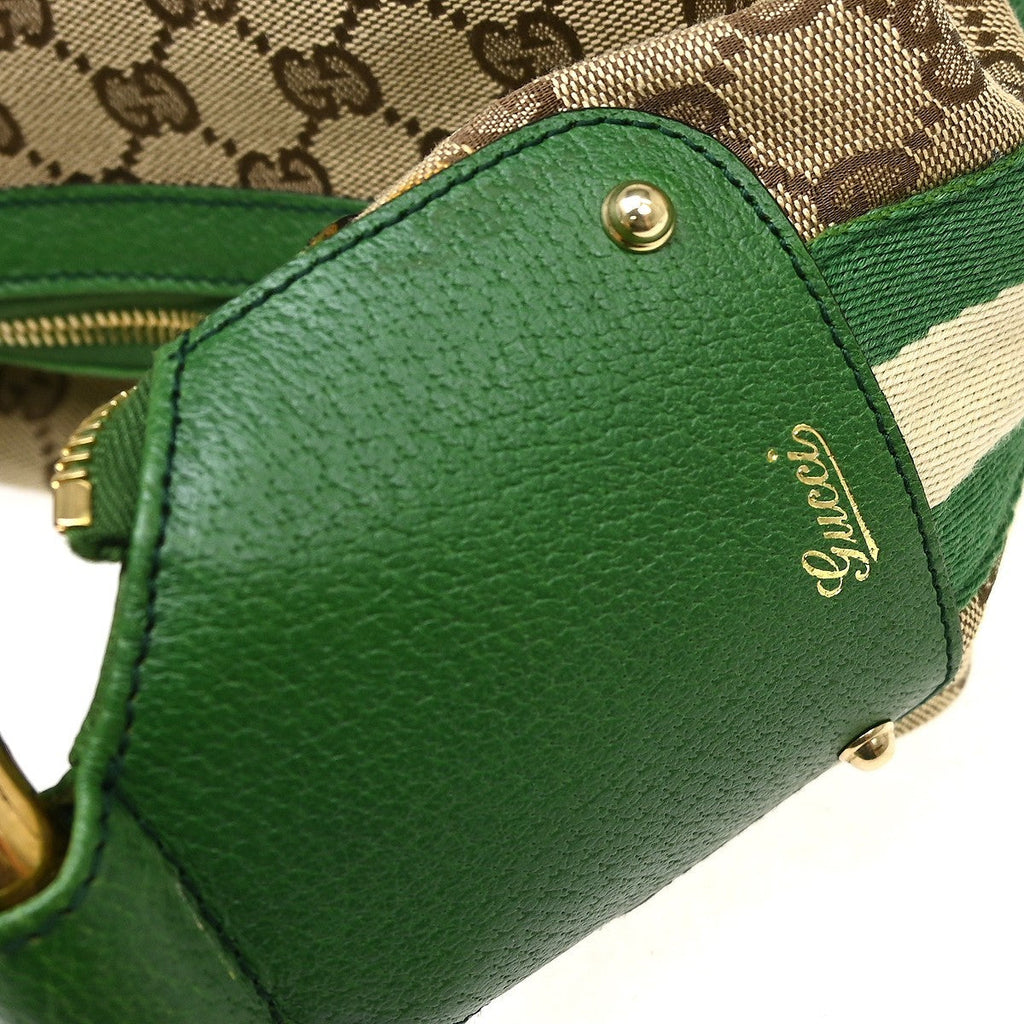 Gucci Bamboo Ring Hobo Guccissima Leather Multicolour Canvas Handbag ( )