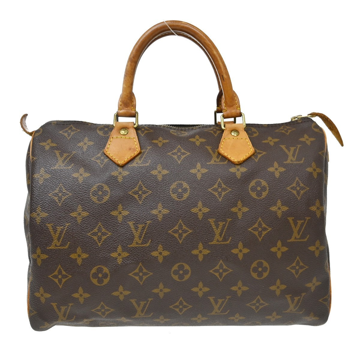 Louis Vuitton Speedy Handbag Monogram Canvas Brown Canvas Handbag ( )
