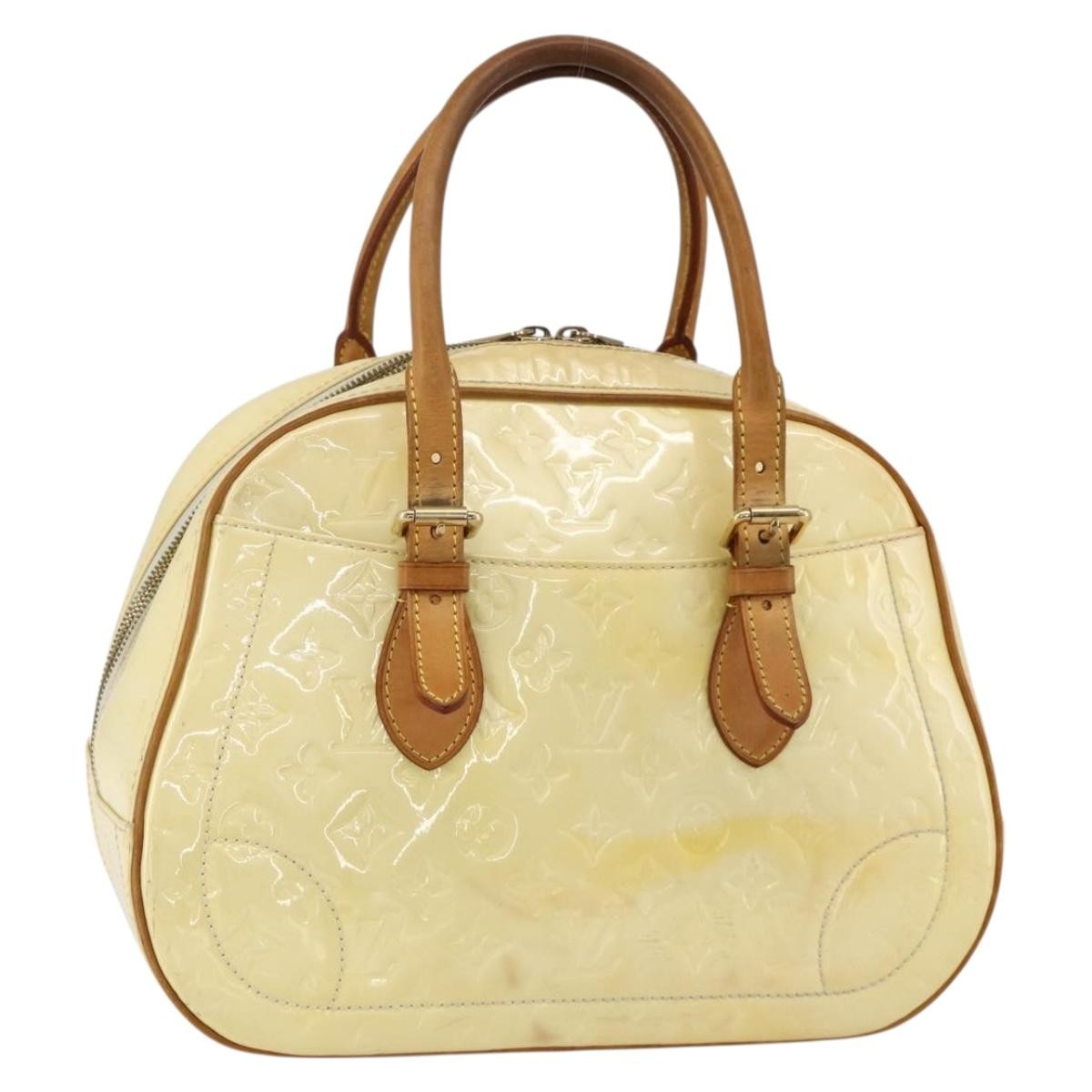 Louis Vuitton Summit Drive Handbag Monogram Vernis Yellow Patent_Leather Handbag ( )