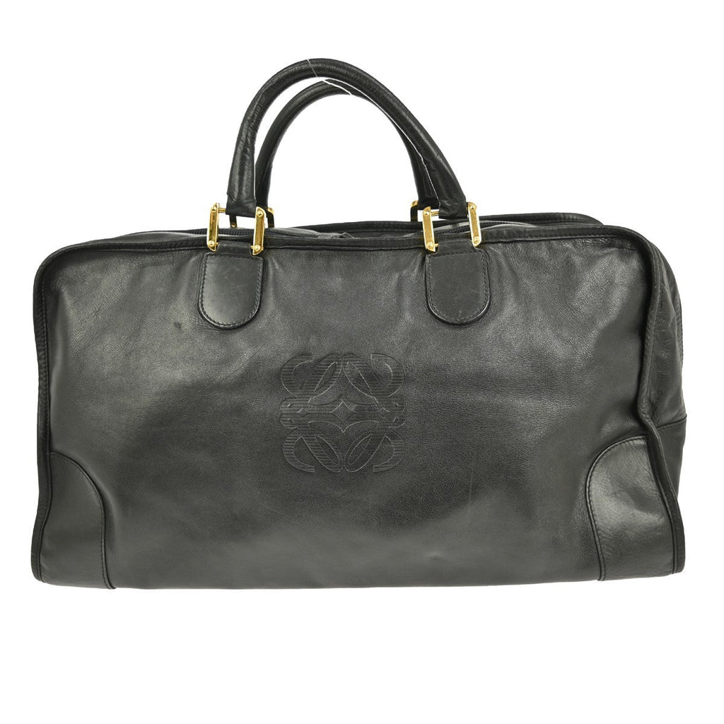 Loewe Amazona Bag Leather Black Leather Handbag ( )