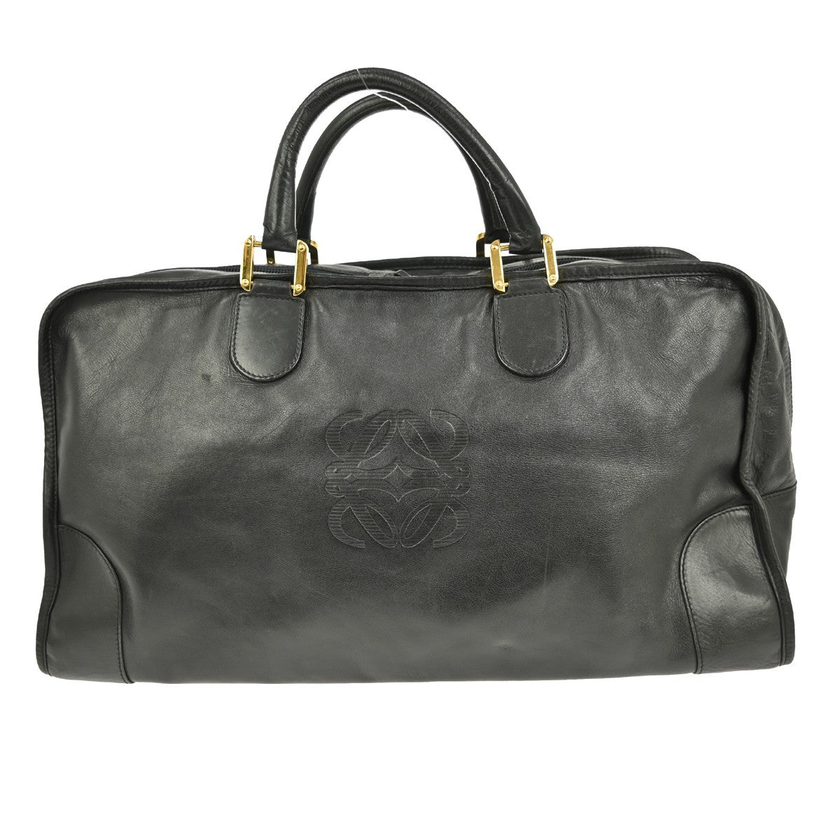 Loewe Amazona Bag Leather Black Leather Handbag ( )