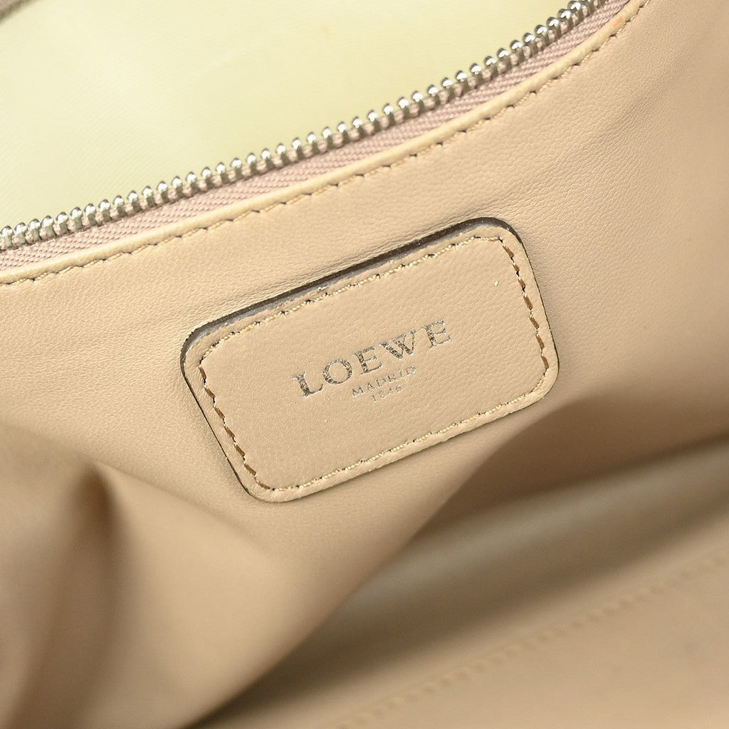 Loewe Amazona Nm Bag Leather Beige Leather Handbag ( )