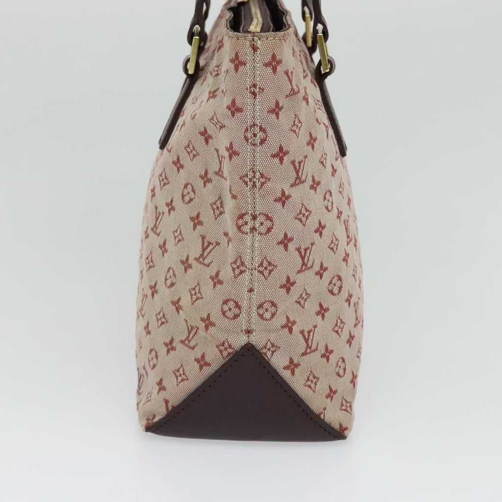 Louis Vuitton Cabas Piano Monogram Canvas Red Canvas Bag (Authentic  )