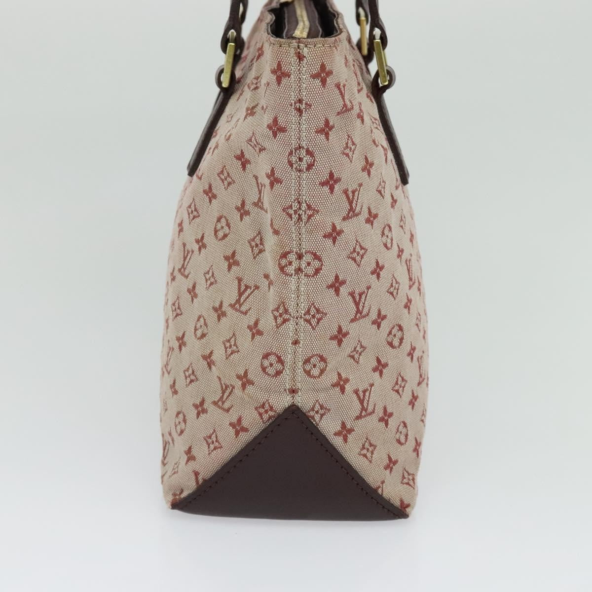 Louis Vuitton Cabas Piano Monogram Canvas Red Canvas Bag (Authentic  )