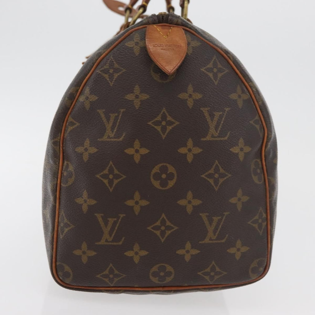 Louis Vuitton Speedy Handbag Monogram Canvas Brown Canvas Handbag ( )