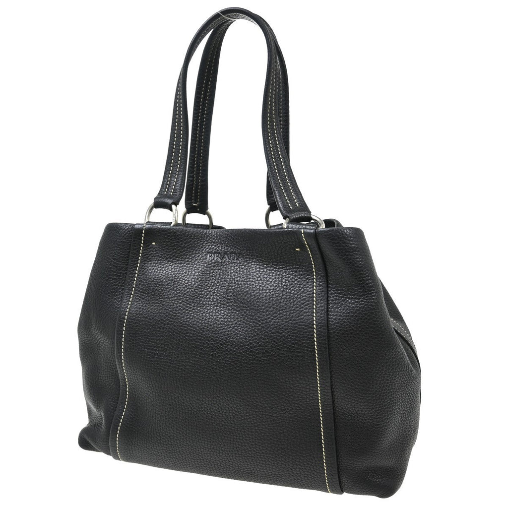 Prada Vintage Handbag Leather Black Leather Handbag ( )