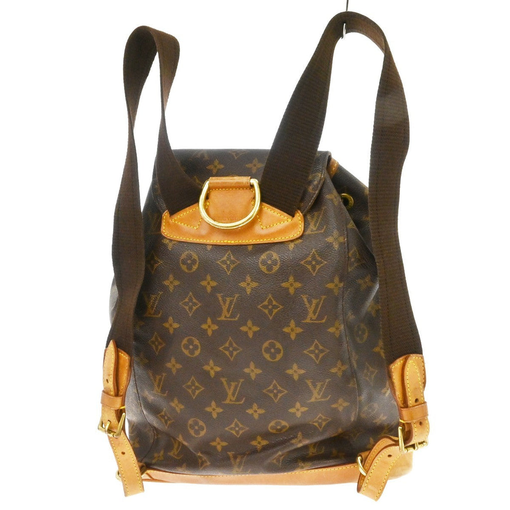 Louis Vuitton Vintage Montsouris Backpack Monogram Canvas Brown Canvas Backpack Bag ( )