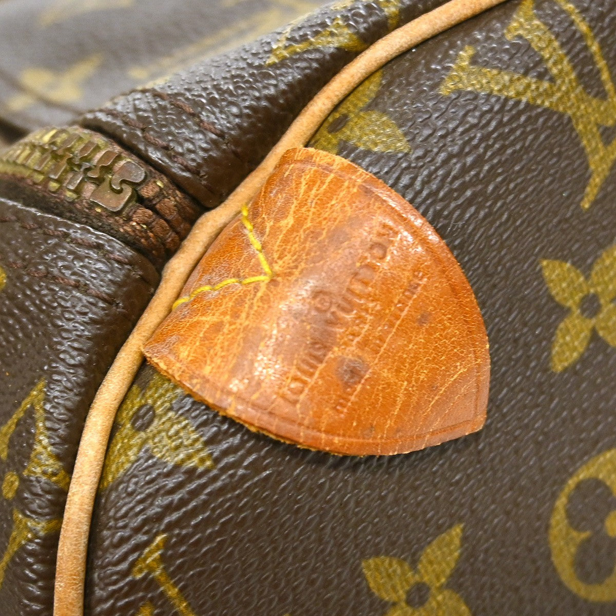 Louis Vuitton Speedy Handbag Monogram Canvas Brown Canvas Handbag ( )