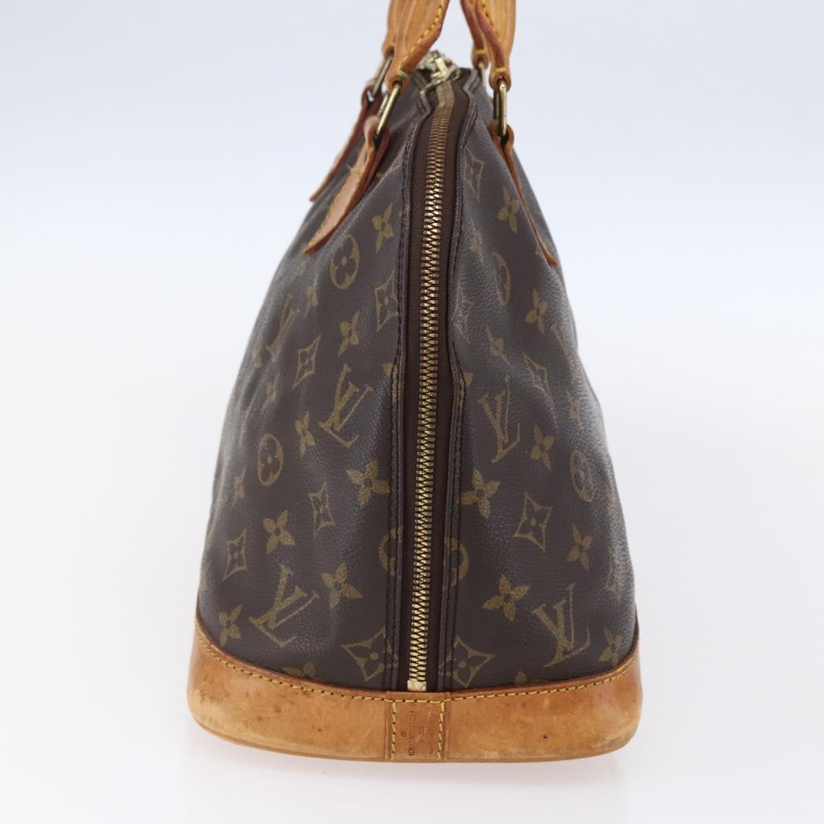 Louis Vuitton Vintage Alma Handbag Monogram Canvas Brown Canvas Handbag (Authentic  )