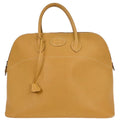 Hermes Bolide Bag Ardennes Beige Leather Handbag (Authentic  )