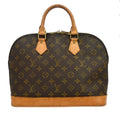 Louis Vuitton Alma Handbag Monogram Canvas Brown Canvas Handbag ( )