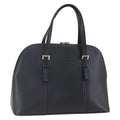 Burberry Vintage Handbag Leather Black Leather Handbag (Authentic  )