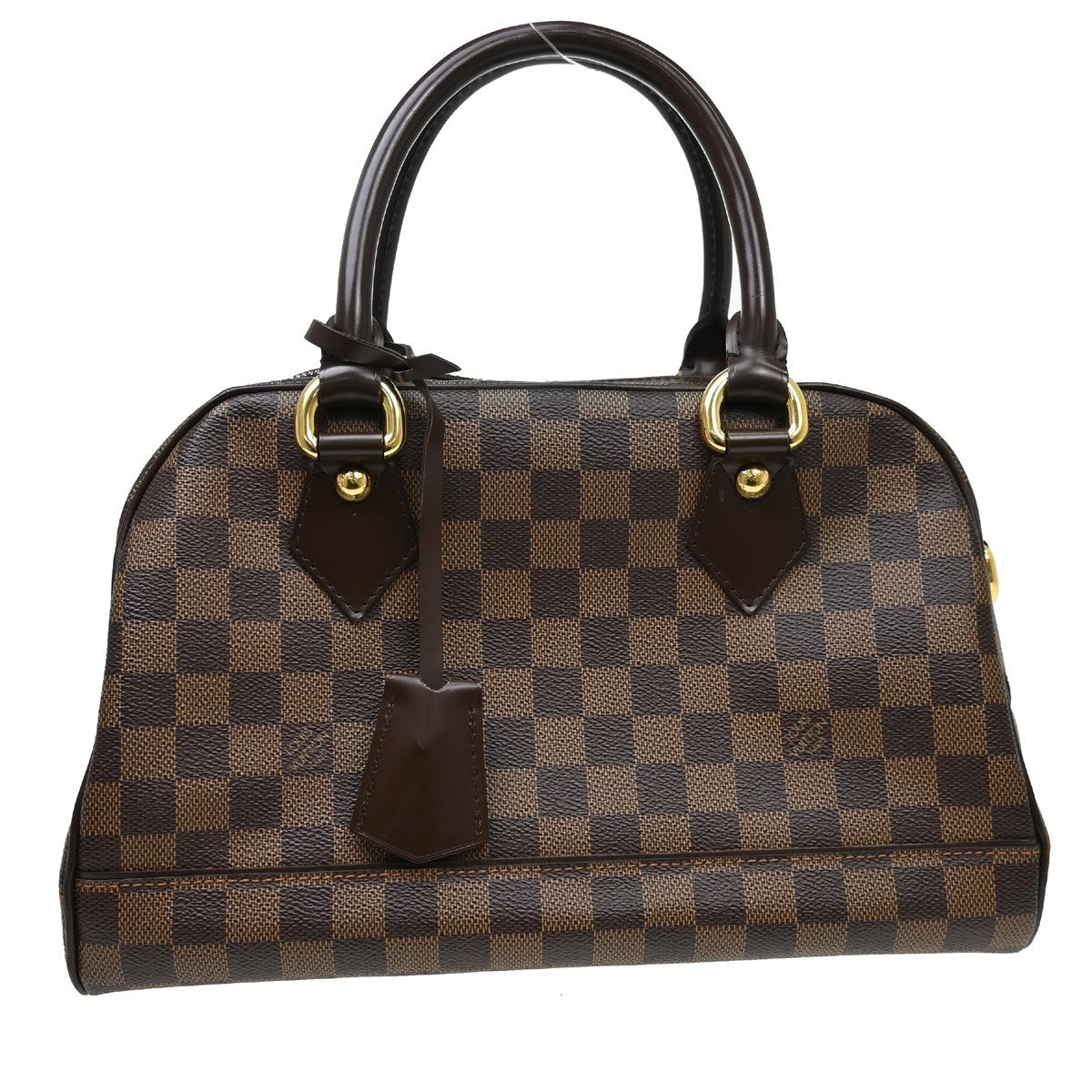 Louis Vuitton Duomo Boston Bag Damier Brown Canvas Handbag ( )