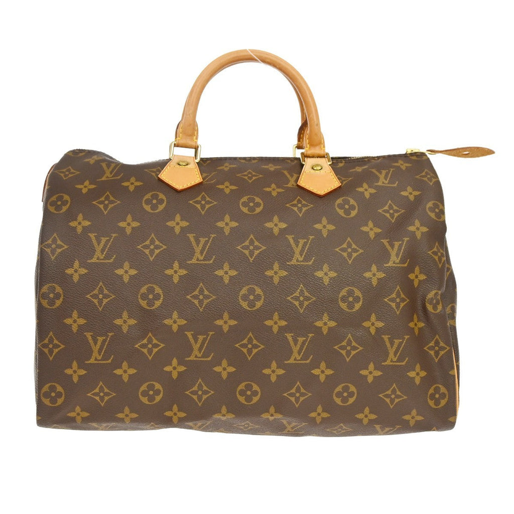 Louis Vuitton Speedy Handbag Monogram Canvas Brown Canvas Handbag ( )