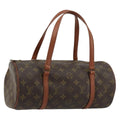 Louis Vuitton Papillon Handbag Monogram Canvas Brown Canvas Handbag ( )