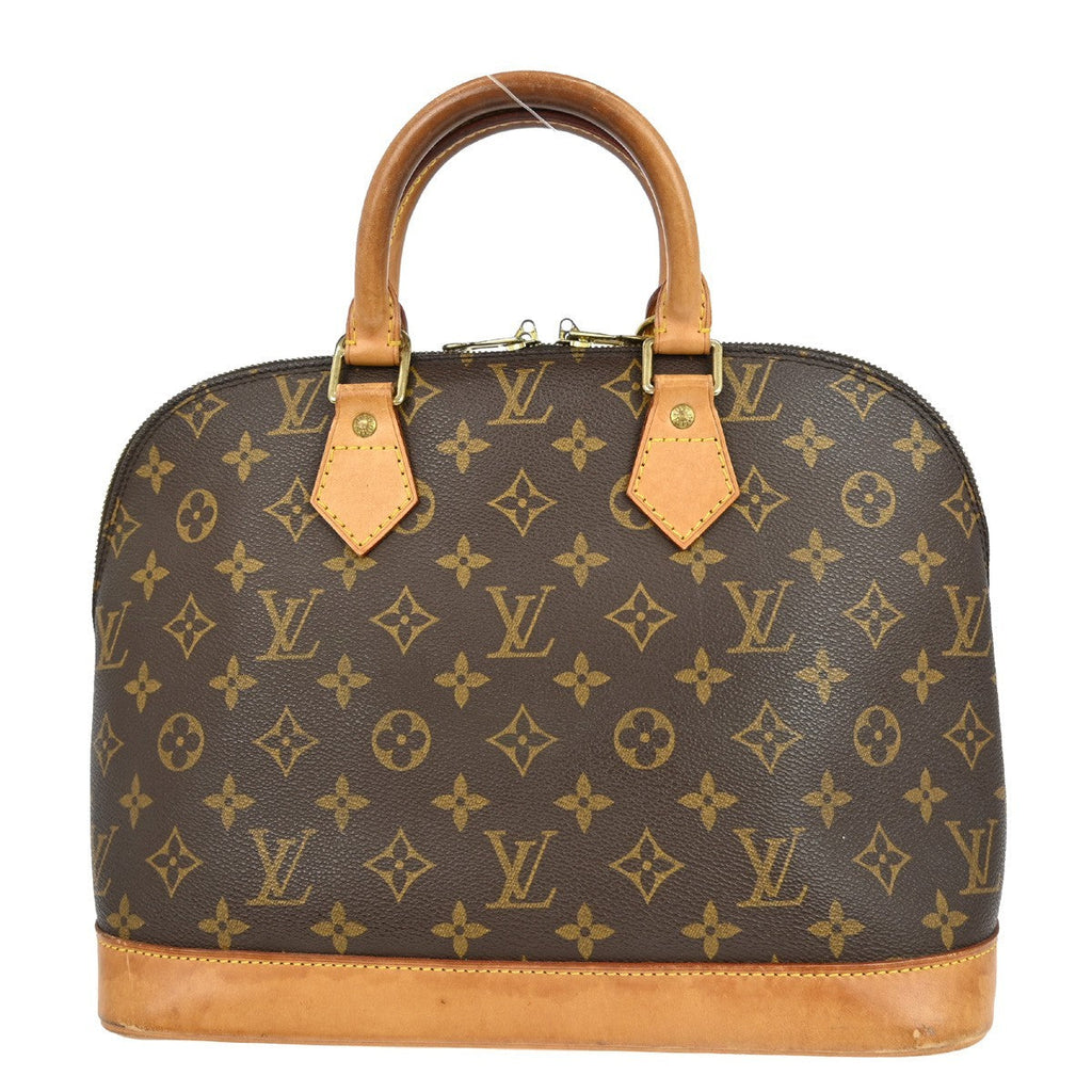 Louis Vuitton Alma Handbag Monogram Canvas Brown Canvas Handbag ( )