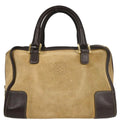 Loewe Amazona Bag Suede Beige Suede Handbag (Authentic  )