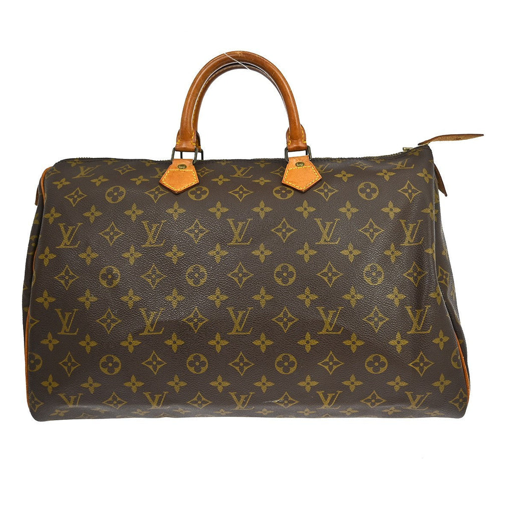 Louis Vuitton Speedy Handbag Monogram Canvas Brown Canvas Handbag ( )