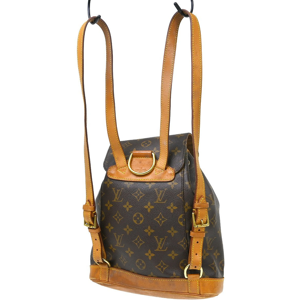 Louis Vuitton Vintage Montsouris Backpack Monogram Canvas Brown Canvas Backpack Bag ( )
