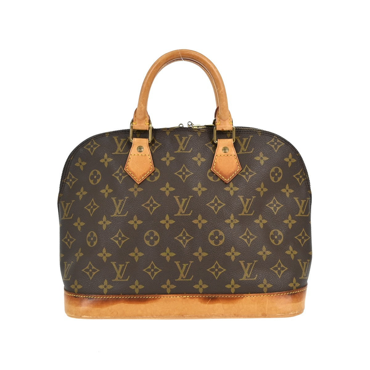 Louis Vuitton Alma Handbag Monogram Canvas Brown Canvas Handbag ( )