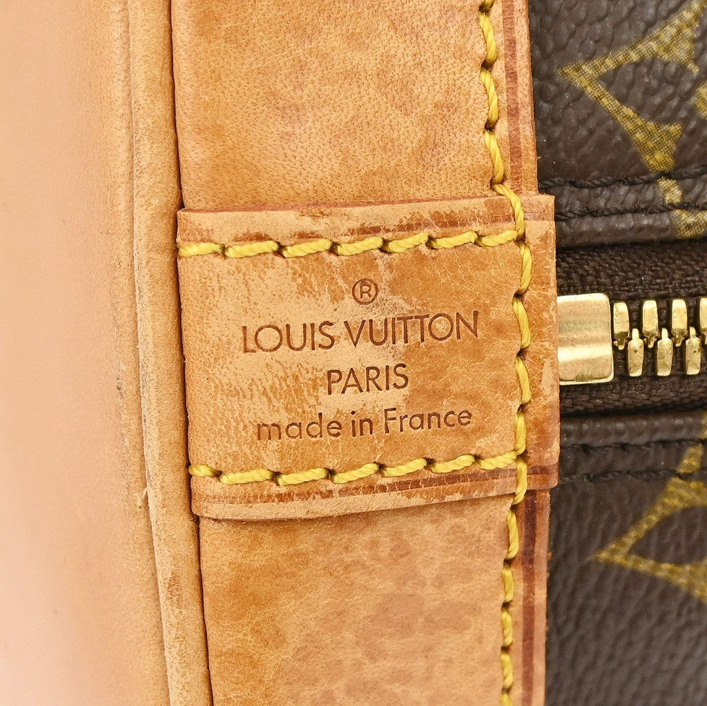 Louis Vuitton Alma Handbag Monogram Canvas Brown Canvas Handbag ( )