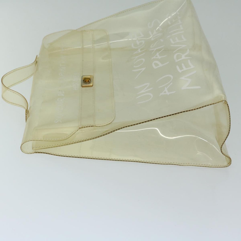 Hermes Kelly Souvenir Bag Vinyl Clear Plastic Handbag (Authentic  )
