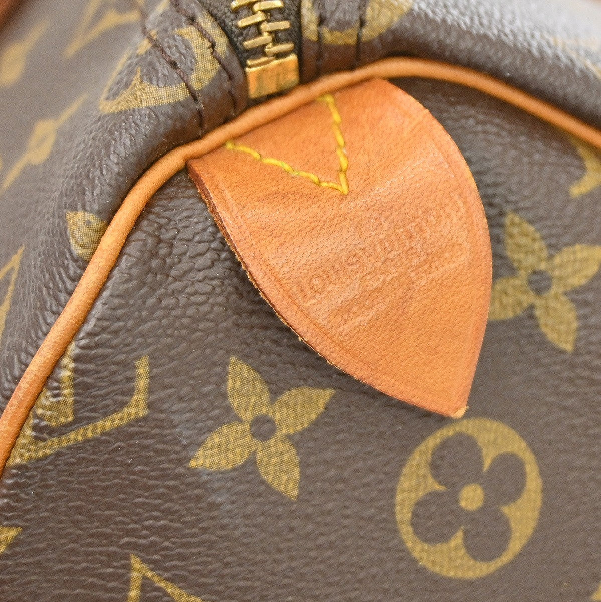 Louis Vuitton Speedy Handbag Monogram Canvas Brown Canvas Handbag ( )