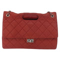 Chanel 2.55 Shoulder Bag Leather Red Leather Handbag ( )