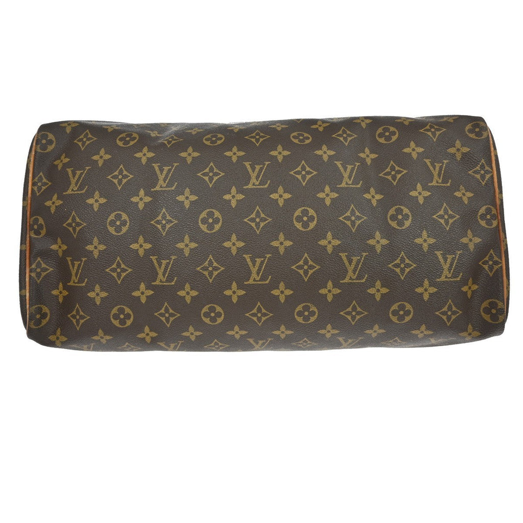 Louis Vuitton Speedy Handbag Monogram Canvas Brown Canvas Handbag ( )